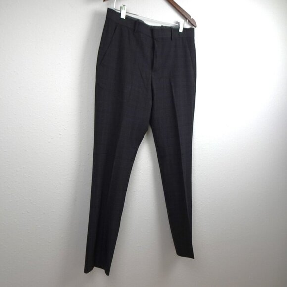 Perry Ellis Slim Fit Pants Men's Size 32x32 Gray Stretch Wrinkle Resistant - Picture 3 of 9